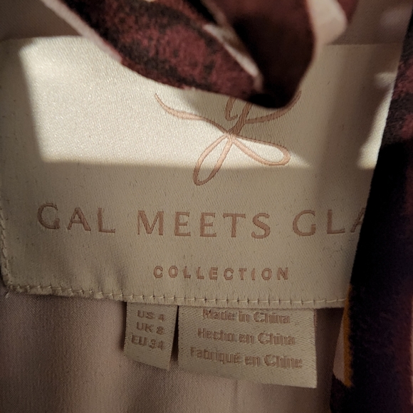 ⚡️⚡️FLASH SALE!!!GAL MEETS GLAM Lindsey Painted Windowpane Tie Neck - Picture 14 of 16